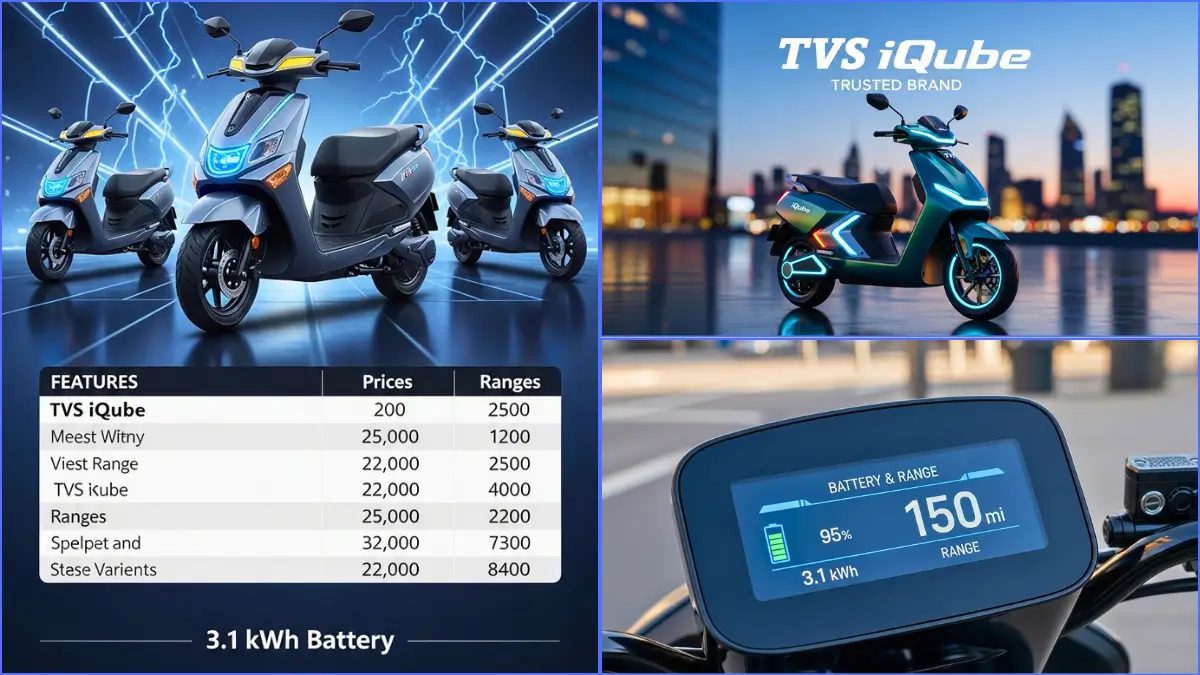 TVS iQube 100 km Range Price 2026